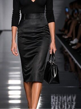 ATOS LOMBARDINI Pencil Skirt Black Sexy Italy